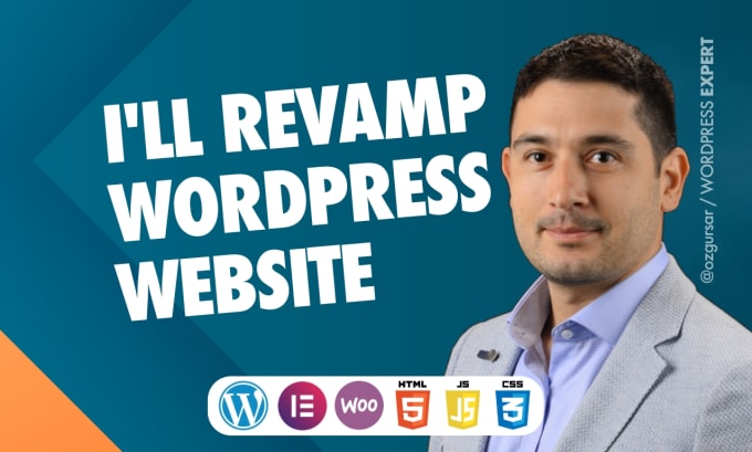 Gig Preview - Revamp wordpress website using elementor