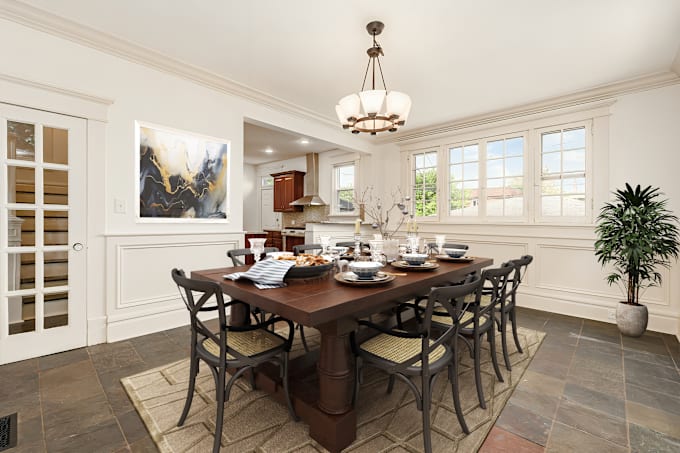 Gig Preview - Realistic virtual staging for your listing