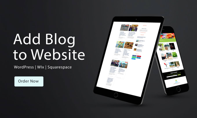 Gig Preview - Add SEO blog to squarespace website, wix site, wordpress, elementor website