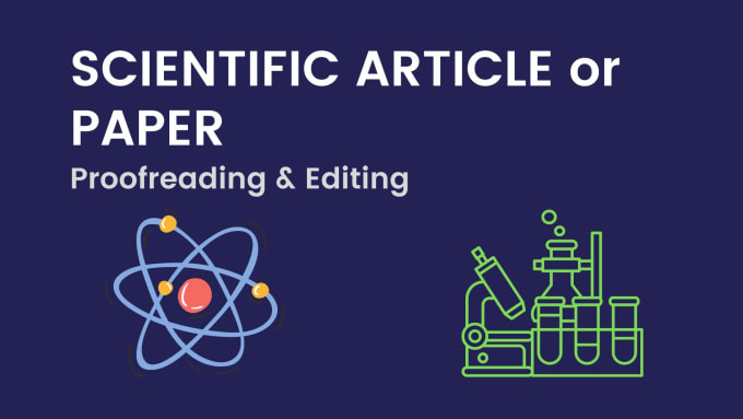 Gig Preview - Proofread your scientific article or paper