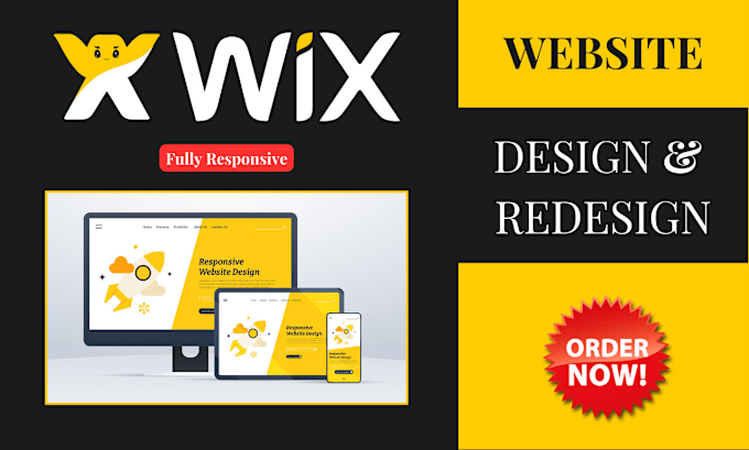 Gig Preview - Design and redesign responsive wix website using wix editor or wix studio