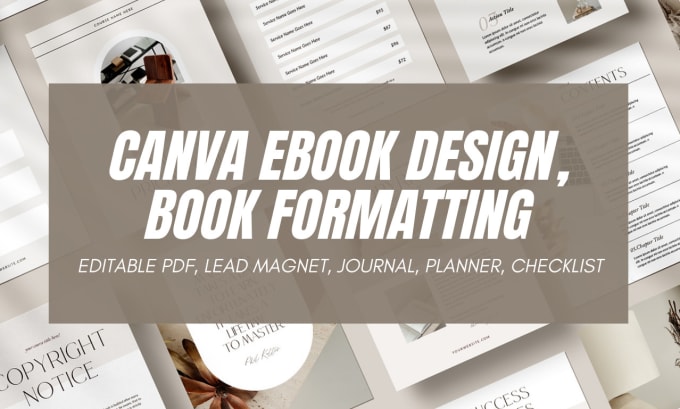 Gig Preview - Do typesetting, book formatting, amazon KDP journal planner in canva or indesign