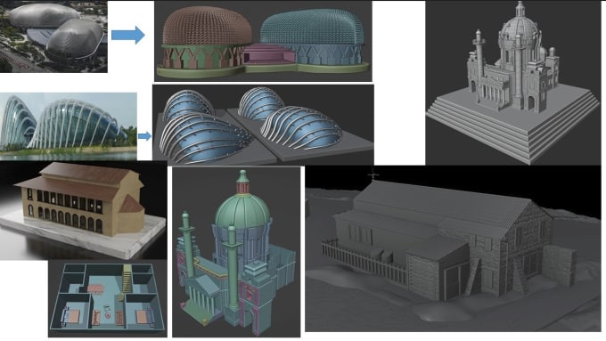 Gig Preview - Create 3d printable stl files of any building and landscape