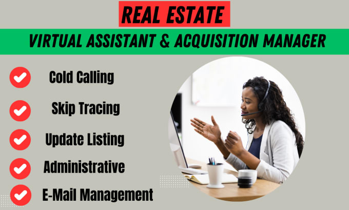 Gig Preview - Be real estate virtual assistant and acquisitions manager