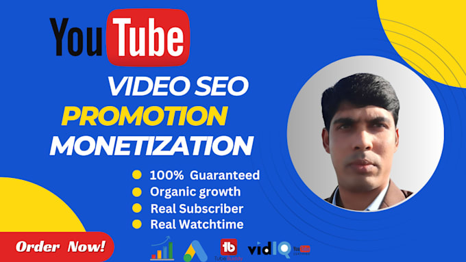 Gig Preview - Do youtube channel promotion with monetization organically