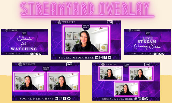 Gig Preview - Create streamyard overlay for your live streaming