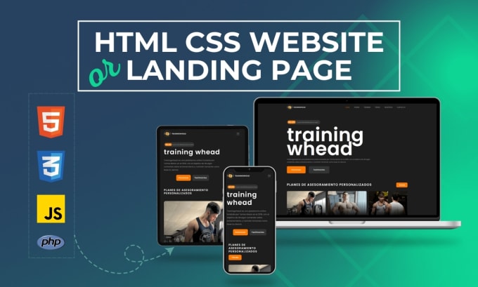 Gig Preview - Design responsive html css website or landing page