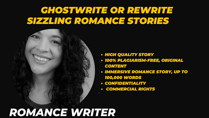 Gig Preview - Ghostwrite seat gripping romance story ebook novel