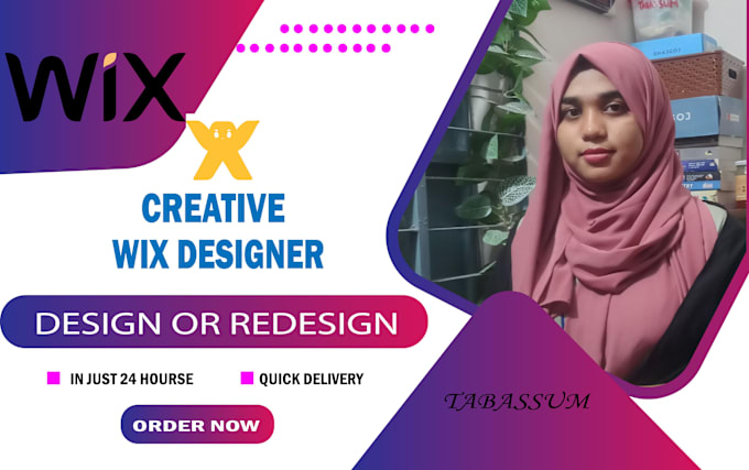 Gig Preview - Build professional wix website design or wix website redesign