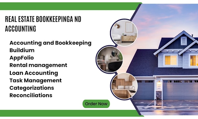 Gig Preview - Do accounting and bookkeeping for real estate by using buildium and appfolio