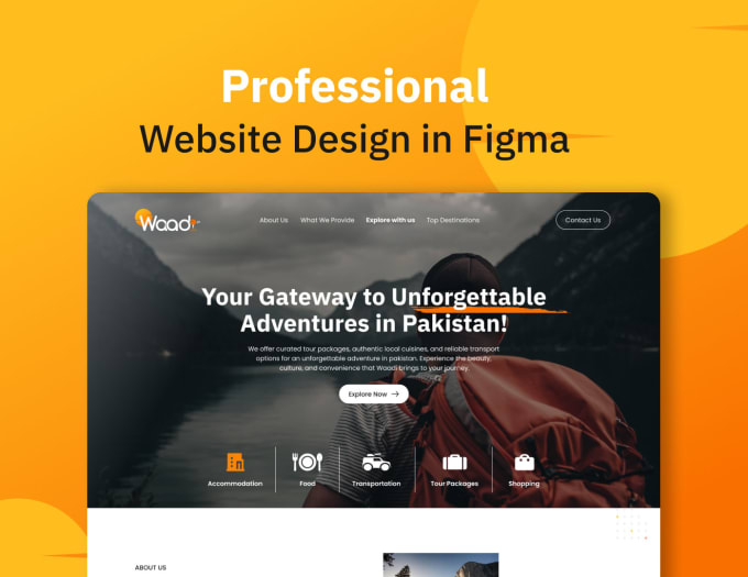 Gig Preview - Our agency will make figma website design and website ui ux design