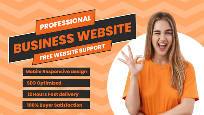 Gig Preview - Do clean and responsive modern business wordpress website development