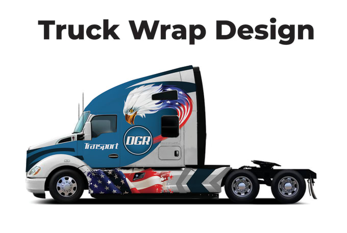 Gig Preview - Do professional truck wrap design, trailer wrap design, truck wrap, food truck