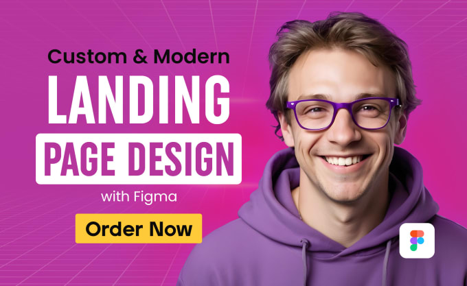 Gig Preview - Do figma landing page design, saas landing page or website landing page