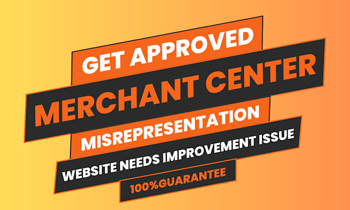 Gig Preview - Fix google merchant center suspension misrepresentation gmc reinstate