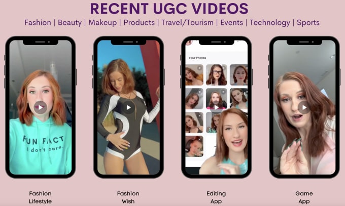 Bestseller - create ugc videos, user generated content creator for reels, tiktok, ads