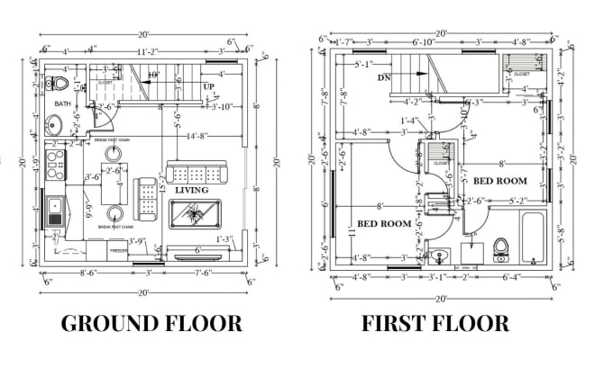 Gig Preview - Draw architectural drawings mep  floor plan hvac house plan autocad city permit