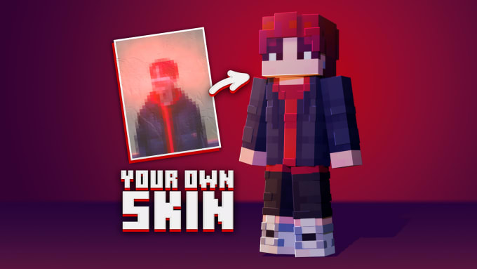 Gig Preview - Make custom minecraft skin for you