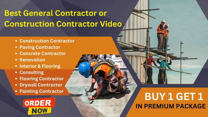 Bestseller - do general contractor video or construction contractor video