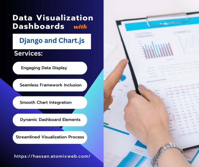 Gig Preview - Do data visualization dashboards with django and chartjs