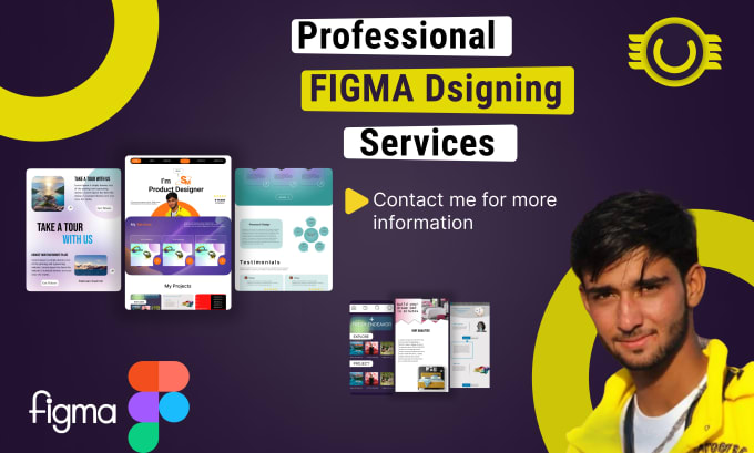 Gig Preview - Create a professional website design in figma prototype