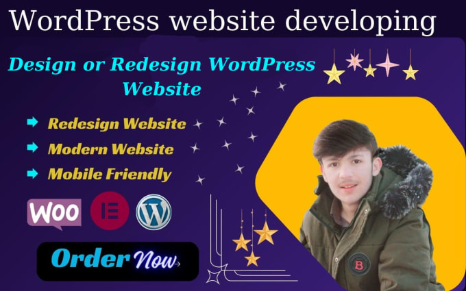 Gig Preview - Design or redesign wordpress website with elementor