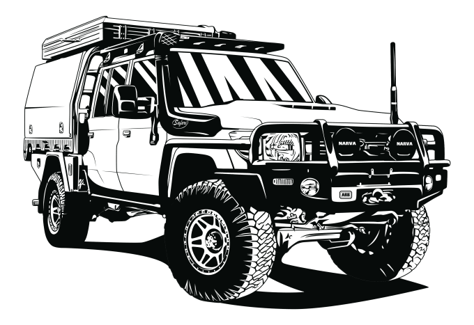 Gig Preview - Draw your car or vehicle into vector line art