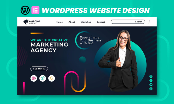 Gig Preview - Build wordpress website on namecheap godaddy bluehost siteground hostinger ionos