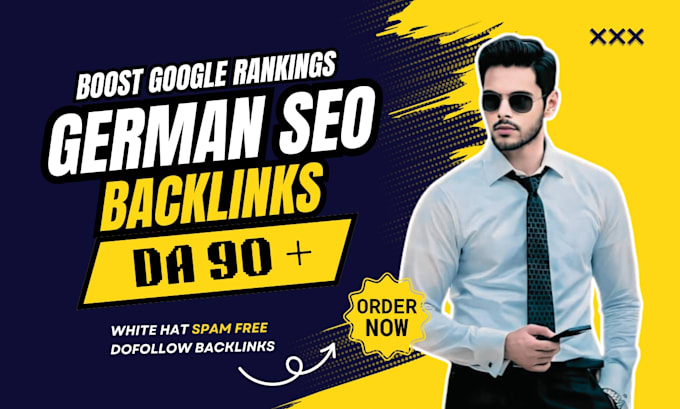 Gig Preview - Do high authority german de dofollow SEO backlinks for google top ranking