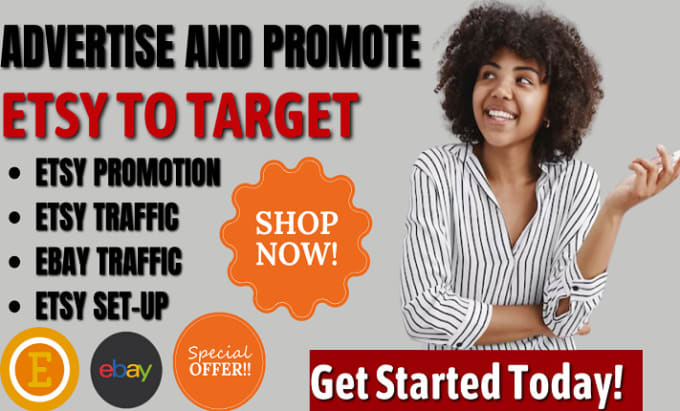 Gig Preview - Do ebay,etsy promotion to boost etsy sales get etsy traffic ebay product view