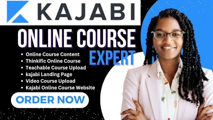 Gig Preview - Teachable website, kajabi online course website, thinkific online course, kajabi