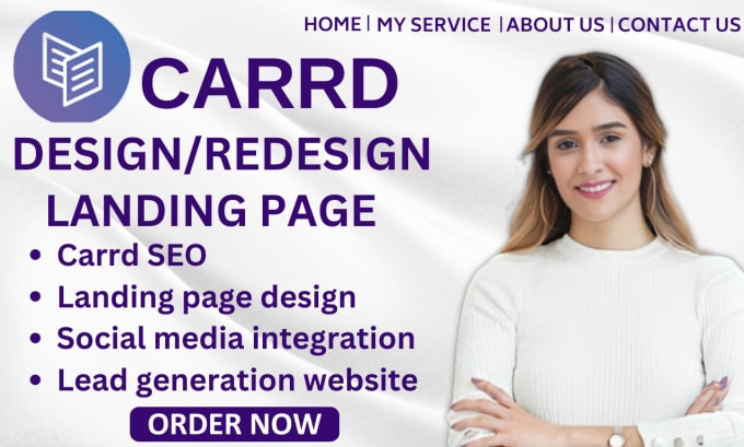 Gig Preview - Design responsive carrd landing page redesign carrd website carrd co website SEO