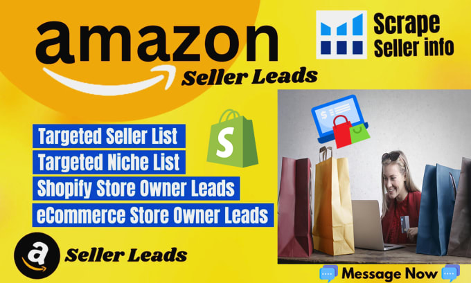 Gig Preview - Do b2b lead generation, amazon seller leads, shopify leads, ecommerce leads