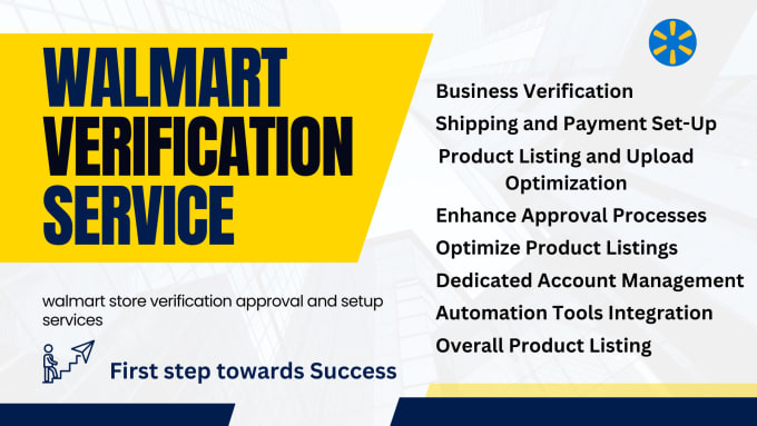 Gig Preview - Walmart store verification approval and setup services