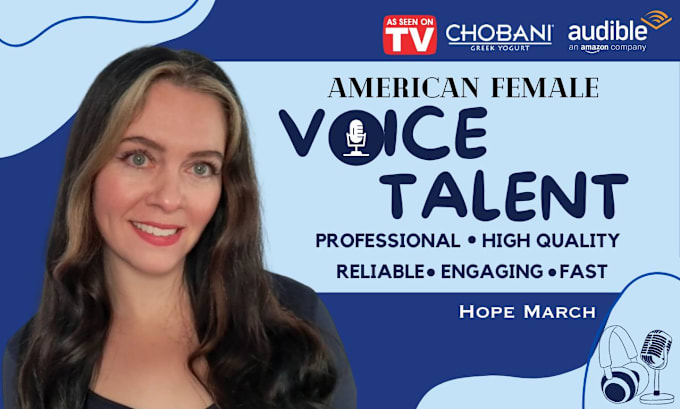 Bestseller - record an american female voiceover