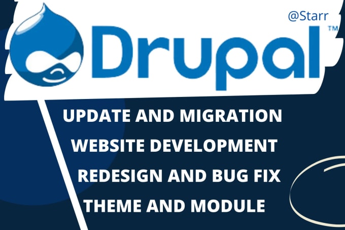 Gig Preview - Develop a drupal website, update or fix the errors