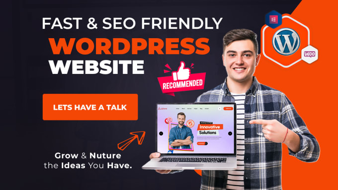 Gig Preview - Create professional wordpress website for your business