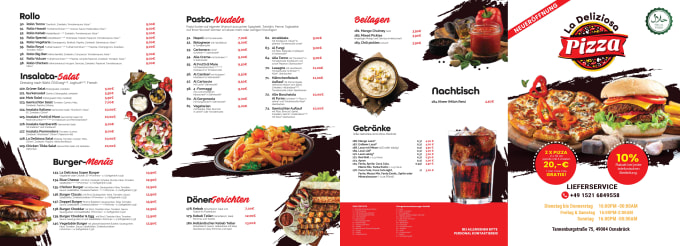 Gig Preview - Design food menu, restaurant menu, and food flyer