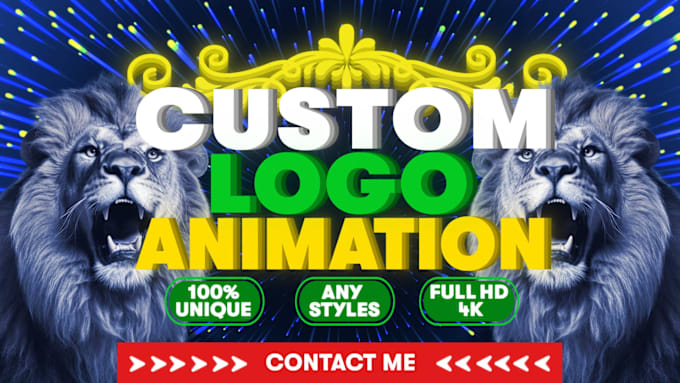 Gig Preview - Create a custom logo, intro, text animation, motion graphics