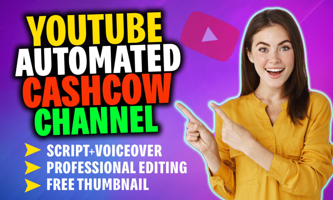 Gig Preview - Create automated cash cow channel, faceless cash cow videos and top 10 videos