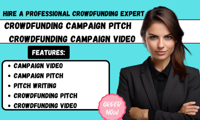 Gig Preview - Write crowdfunding campaign pitch, crowdfunding pitch, campaign pitch, video