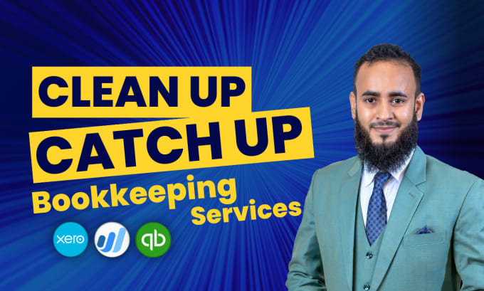 Gig Preview - Do clean up catch up bookkeeping and accounting  in quickbooks online, xero wave