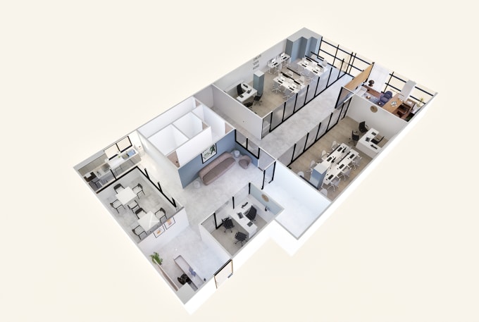 Bestseller - design your office interior layout in 3ds max sketchup