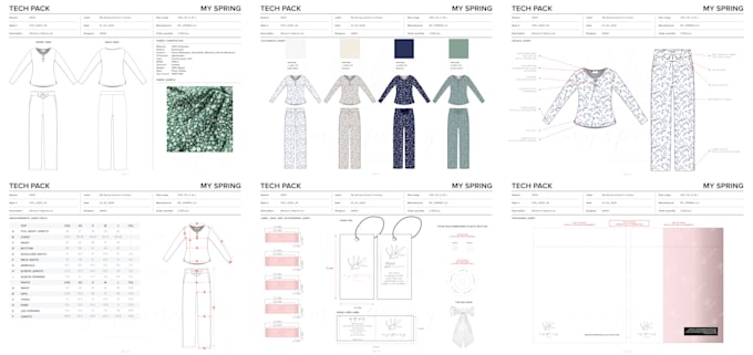 Gig Preview - Design fashion tech packs for your pajamas and loungewear