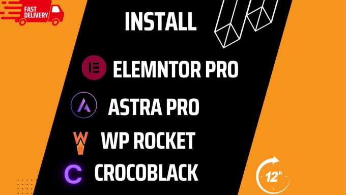 Gig Preview - Install astra pro elementor pro wp rocket original license