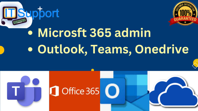 Gig Preview - Setup and fix microsoft 365, outlook, teams, onedrive