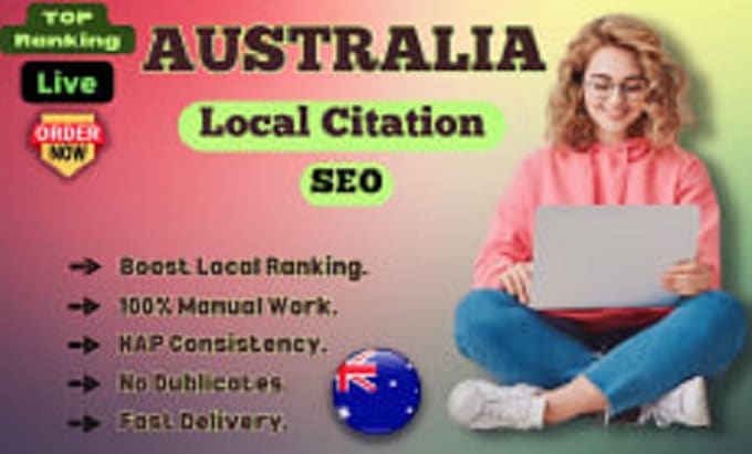 Gig Preview - Do top aus local citation or business listing directories and local SEO