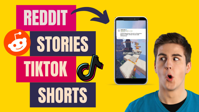 Gig Preview - Edit reddit stories with gameplay for tiktok shorts and reels