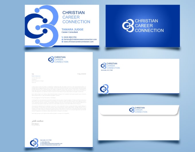 Gig Preview - Do modern business card, letterhead and full stationery