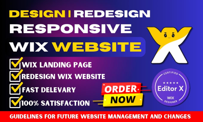 Gig Preview - Design wix website or revamp wix studio wix landing page wix ecommerce website